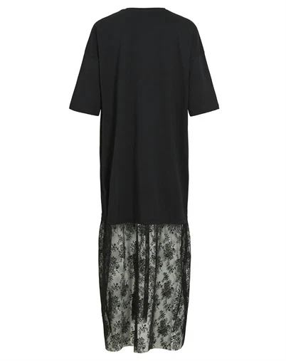 Vila - VIKata Oversize Lace Kjole - Black
